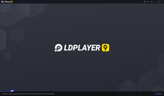 Interface de carregamento do emulador LDPlayer